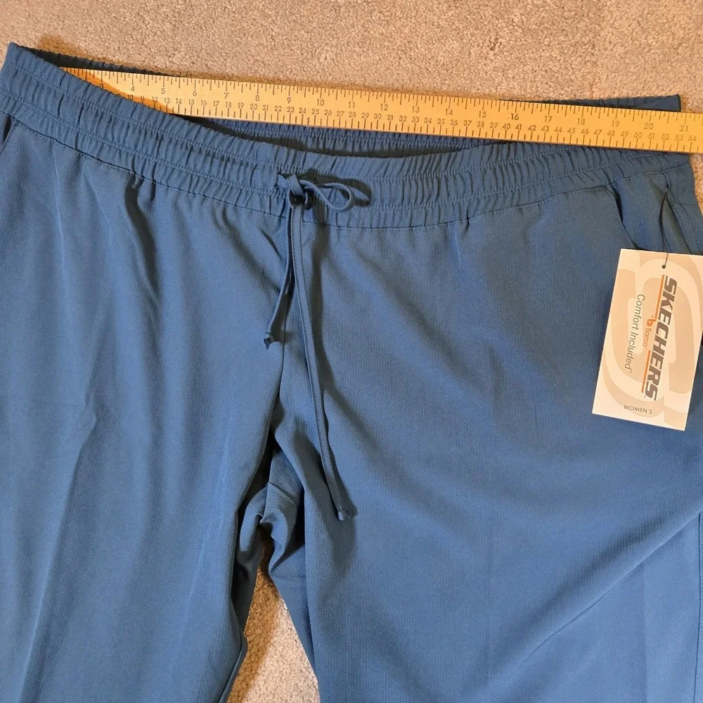 Skechers by Barco‎ Pants Womens 3XL Navy Scrub Cargo Drawstring Stretch Wicking